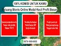 komisi 100% penjualan 087816609055 peluang peluang bisnis online malang