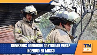 Bomberos lograron controlar voraz incendio en Mixco