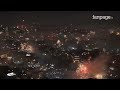 capodanno 2025 a napoli lo spettacolo dei fuochi artificiali visti dall’alto per salutare il 2024