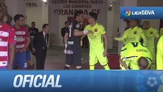 Túnel de vestuarios del Granada CF - FC Barcelona