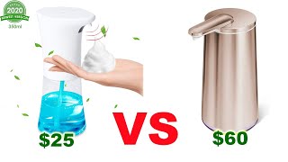 Cheap Foaming Soap Dispenser with Sensor VS SimpleHuman Soap Dispenser - TOUCH FREE