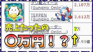 パズドレの売上が超絶悲惨な事になってるんだけど…。【パズドラ・パズドラレーダー・セルラン】