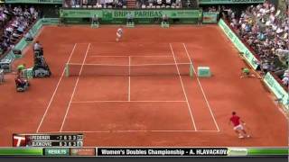 Roger Federer - Insane defense against Djokovic at the 2011 French Open