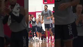 Jayson Tatum and Bradley Beal connect at Team USA Practice #Shorts