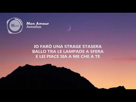 Karaoke : Mon Amour Annalisa Lyrics Testo - YouTube