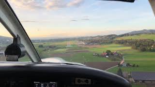 Landing at LSZB with PA28 (Bern-Belpmoos)