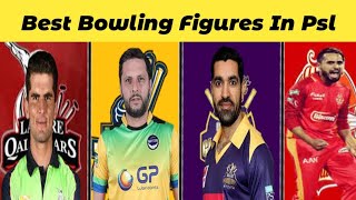 Best Bowling Figures In Psl | Hbl psl 2021 | Bowlers