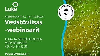 Maa- ja metsätalouden vesistöviisaus -webinaari 4.5.2023