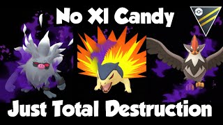 The MOST DESTRUCTIVE fully  NON XL team -  Ultra League  FT Shadow StaraptorTyphlosion Annihilape