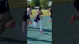 Ty Allen (in yellow) 300m hurdles. OHSAA district finals. PR 38.87 #ohsaa #trackandfield #track