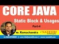 Static Block and Usages Part 4 | Core Java Tutorial