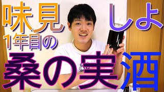 1年目の桑の実酒を試飲しました!!