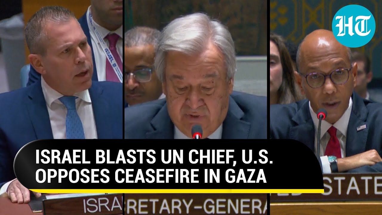 UN Vote On Gaza War: Israeli Envoy Lambasts UN Chief, U.S. Opposes ...