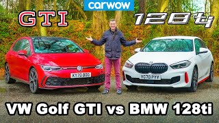 BMW 128ti v VW Golf GTI - review & 0-60mph, 1/4-mile and brake comparison!