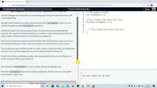 Tutorial 5 - pass arguments to avoid external dependence in a function - freecodecamp