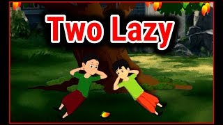 Two Lazy | Panchatantra English Moral Stories For Kids | English Cartoons | Chiku TV English