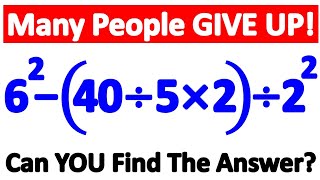 Looks Super Simple... But It Tricks 99% of People! Will YOU Get It Right? 🧠🔥