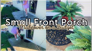 Small Front Porch Decorating Ideas on a Budget ✔️