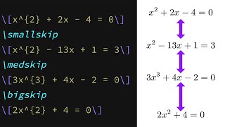 Inserting vertical spaces in LaTeX