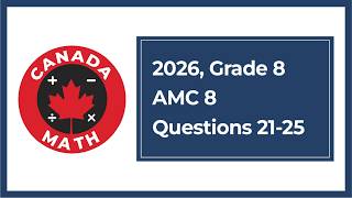 2026, Grade 8, AMC 8 | Questions 21-25