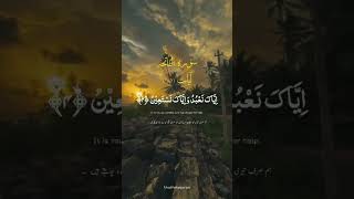 Surah Fatiha | Beautiful Tilawat e Quran  #quran  #allah  #shorts