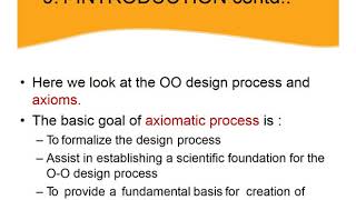OBJECT ORIENTED DESIGN PROCESS