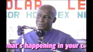 Professor Hon Rex Nettleford - Distinguished Scholar Lecture 1996