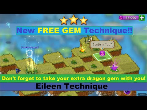 Merge Dragons! New FREE GEM Technique! Eileen Technique!