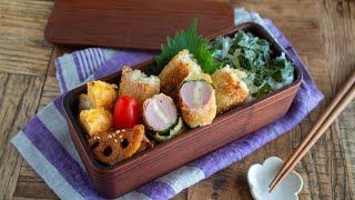 【節約弁当】魚肉ソーセージで旦那が大喜びだった!!コスパも最強ギョニソカツ弁当bento#1002