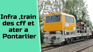 Infra, ter et train des cff a Pontarlier le 26/09/2022