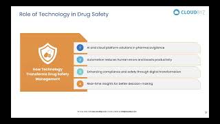 Webinar | Pharmacovigilance How Technology enables the overlooked pillar of drug safety | Cloudbyz