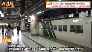 185系が上野～越後湯沢間で臨時運転(2022年8月7日ニュース)