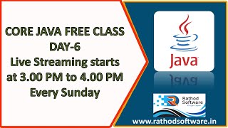 Free Java Weekly Class: Mastering Java Live DAY-6