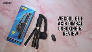 WeCool G1 - 1 Axis Gimbal Stabilizer with Wireless Remote | Unboxing \u0026 Review