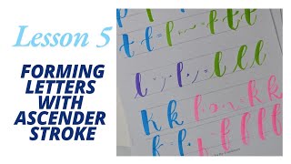 Calligraphy Series : Lesson 5 Forming letters with ascenders #calligraphy #brushcalligraphy