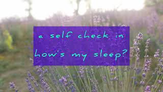 How's my sleep? #checkin #confession #sleepandhealth