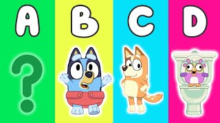 BLUEY ‼️ A to Z - ABC Learning Fun 2 Bluey and Bingo! Best Bluey Learning Video