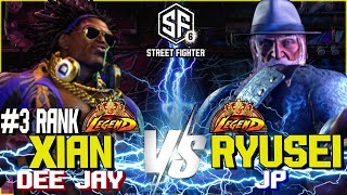 SF6 ▰ XIAN (3 Ranked Dee Jay) vs RYUSEI (JP) ▰ HIGH LEVEL GAMEPLAY