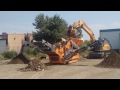 recycling worx and a portafill 5000ct scalping at a site cleanup