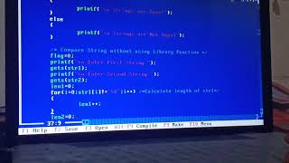 C Program to Compare Two Strings with and without using library function by Dr M.A. Jawale