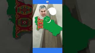 The weird Turkmen Dictator!  #fyi #history #quick #geography #map #turkmenistan  #world  #facts