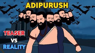 ADIPURUSH teaser vs reality | part 2 | | 2d animation | funny spoof | Mv creation