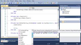 Visual Basic Tutorial 60 Sorting And Reversing Arrays