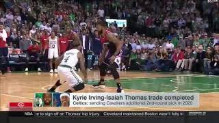 Kyrie Irving-Isaiah Thomas Trade Completed | Celtics give Cavs 2nd Round Pick