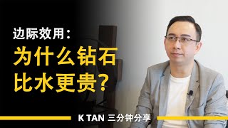 边际效用：为什么钻石比水更贵？ | 三分钟分享 by K TAN