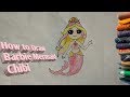 How to Draw Barbie Mermaid Chibi