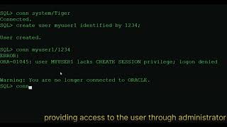 HOW TO CREATE USER IN ORACLE SQL || CREATE USER IN SQLPLUS