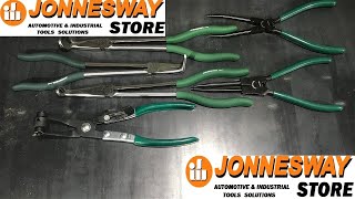 Jonnesway - Long Reach Hose Grip, Bent Nose, Clamp \u0026 Snap Ring Pliers