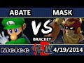 Fight Pitt IV - Abate (Luigi) Vs. Mask (Captain Falcon) - Bracket