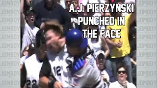 A.J. Pierzynski barrels Michael Barrett then gets punched in the face, a breakdown